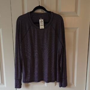 Ideology Purple Long Sleeve Top